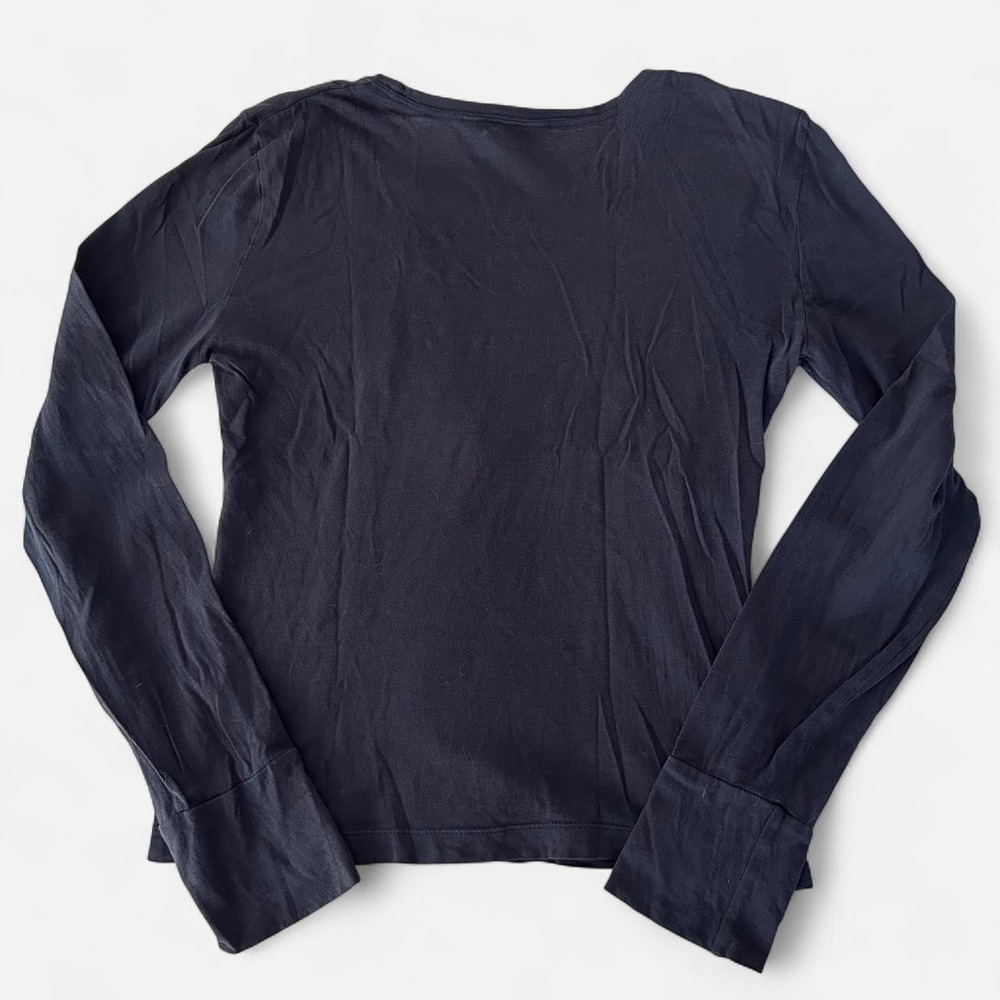 Y2K American Eagle - Hell On Heels Long Sleeve Graphic Tee | Dark Blue | Size M - Picture 3 of 6